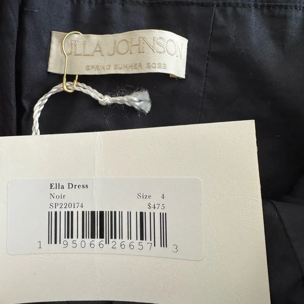 NWT Ulla Johnson Ella Dress - Noir - 4 - Picture 6 of 7